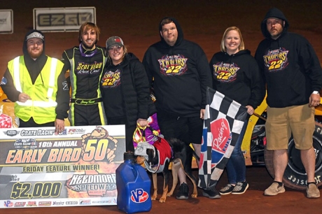 Jimmy Thomas won Friday at Needmore. (Brian McLeod/Dirt Scenes)