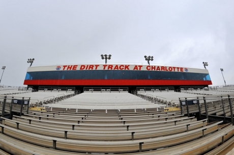 The grandstands were empty Friday at Lowe's. (thesportswire.net)