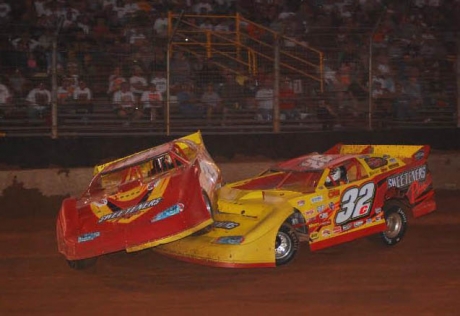 This contact with Vic Coffey (32c) sent Tim McCreadie rolling. (stivasonphotos.com)