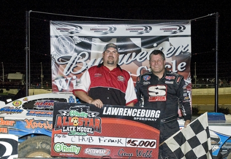 Chub Frank earned $5,000. (tandsracingphotos.com)