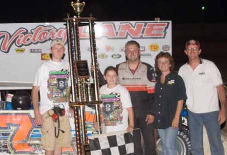 Mike Marlar won at Moler. (Moler Raceway Park)