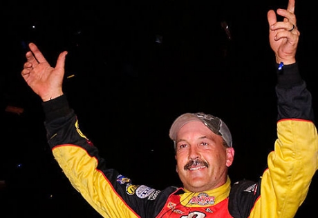 Tim Fuller celebrates at Hagerstown. (wrtspeedwerx.com)