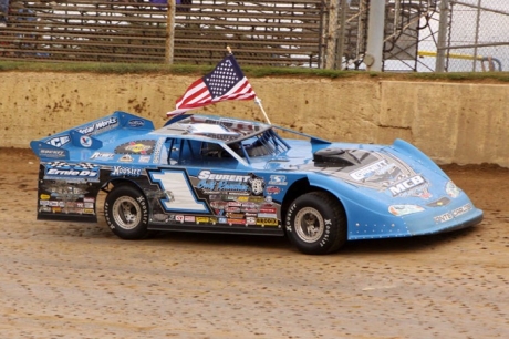 Josh Richards during pre-race ceremonies at K-C Raceway. (pbase.com/cyberslash)