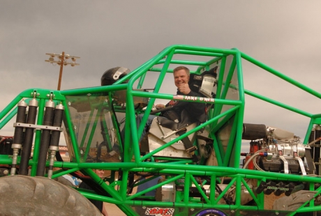 Jimmy Mars tried out a monster truck before his victory. (photofinishphotos.com)