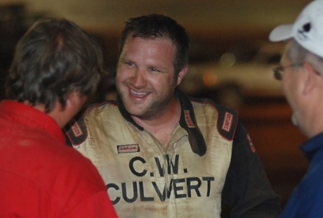 Jack Sullivan receives congrats at Clarksville. (DirtonDirt.com)