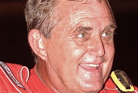 Johnny Stokes smiles in victory lane. (Brian McLeod)