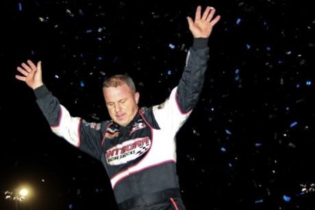 Darrell Lanigan celebrates at Ocala. (rewingphotos.com)