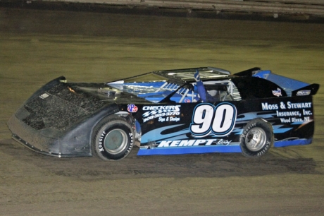 Winner Steve Kempt waves to the crowd on his cool-down lap. (Justin Sly)