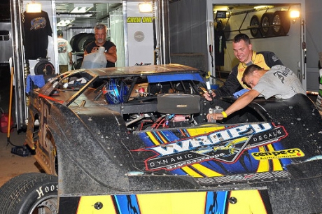 The pit area of Silver Dollar Nationals polesitter Chris Simpson. (fasttrackphotos.net)