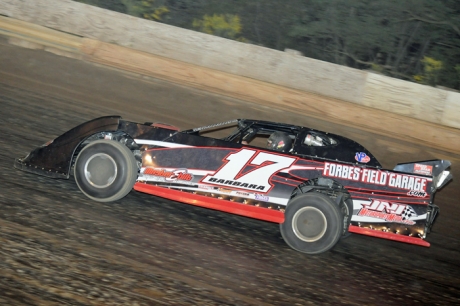 Keith Barbara in action at Pittsburgh's Pennsylvania Motor Speedway. (Jason Shank)