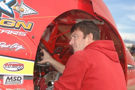 Tim McCreadie checks out his new Warrior. (photofinishphotos.com)