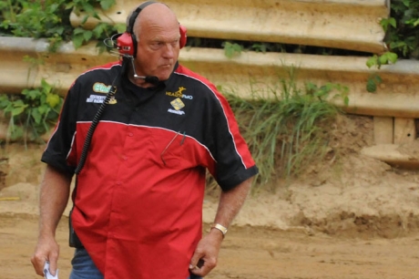 Larry Yantz, shown while officiating for the Battle of the Bluegrass, is promoting Ponderosa Speedway. (dt52photos.com)