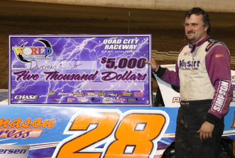 Dennis Erb Jr. in victory lane. (mikerueferphotos.photoreflect.com)