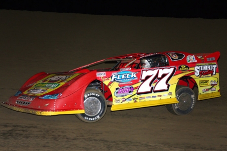 Jeff Aikey heads for his $5,000 victory in West Burlington, Iowa. (John Vass)