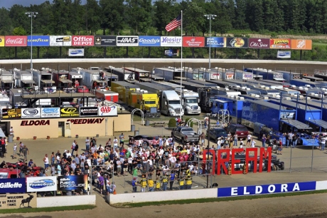 The Eldora Speedway infield during Dream XVI. (thesportswire.net)