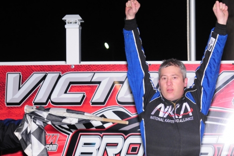 Joe Janowski emerges after his March 16 victory at Brownstown. (schaefer11.smugmug.com)