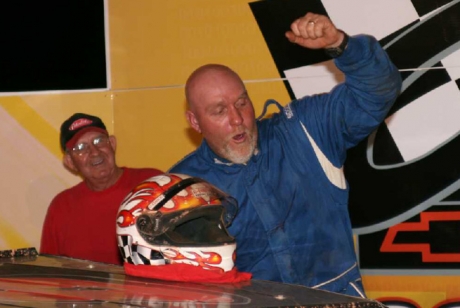 Winner Ron Parker emerges from his car. (Danny Prince)