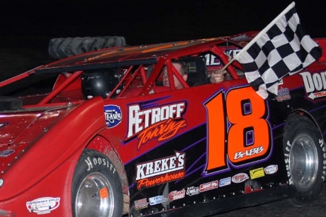 Shannon Babb carries the checkers at Fairbury. (Jim DenHamer)