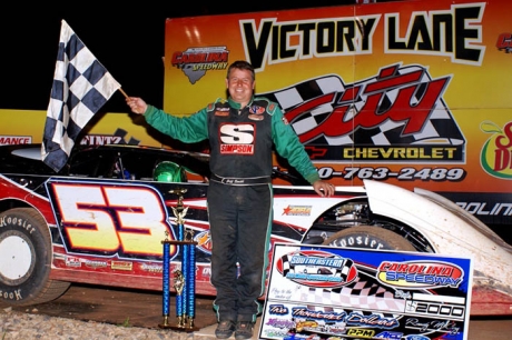 Jeff Smith won at Carolina Speedway. (Randy Houser)