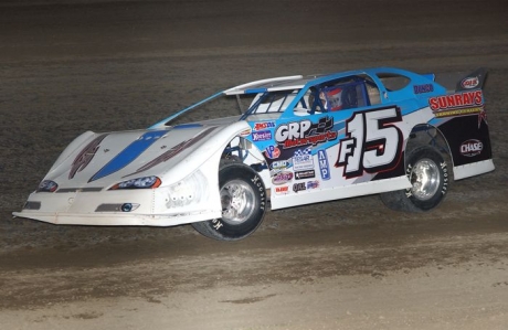 Justin Fegers won May 24 at Viking Speedway. (Shawn Swanstrom)