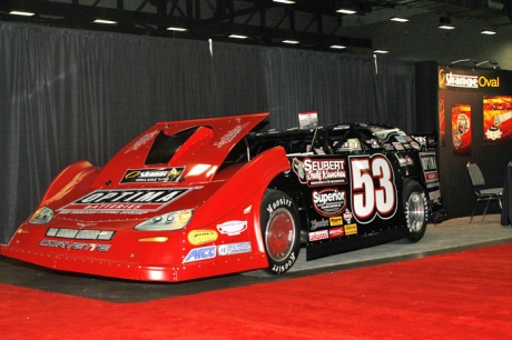 Ray Cook's car at the Heartland Auto Racing Show. (brendonbauman.com)