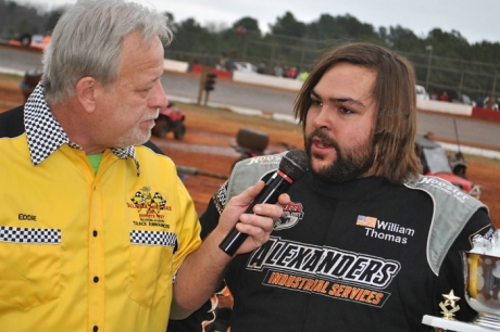 William Thomas talks about his final-lap pass at Talladega. (DirtonDirt.com)