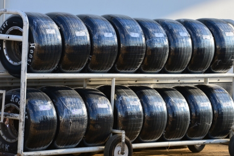 Touring teams carry many tires. (rickschwalliephotos.com)