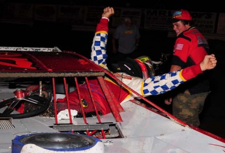 Boen celebrates July 19's victory. (Jerry Jacobs)