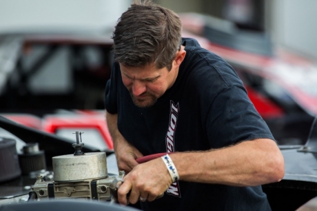 Jason Fitzgerald prepares for Tuesday's action. (heathlawsonphotos.com)