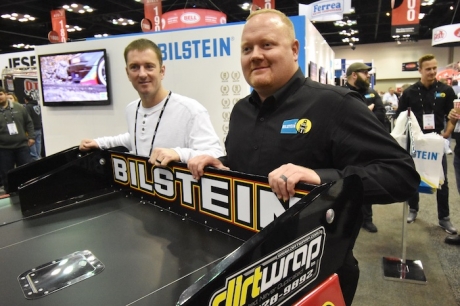 Tim McCreadie (left) and Aaron Morey (right) at the PRI show. (DirtonDirt.com)