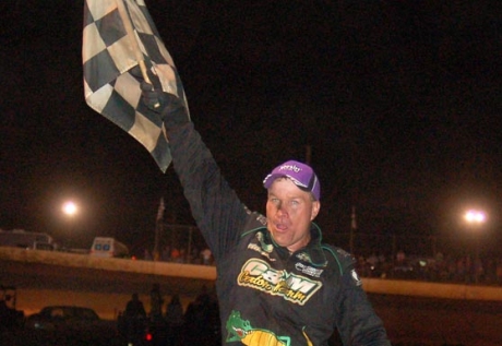 Wall celebrates his victory. (Robert Holman)