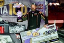 Chad Becker collected $10,000 for Sept. 13&#039;s WISSOTA 100 victory at I-94 EMR Speedway in Fergus Falls, Minn. (Alex Ostenson/AOK Photography)