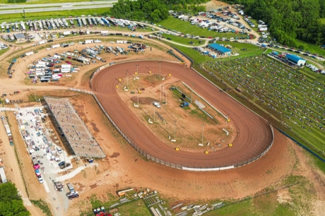 An aerial view of West Virginia Motor Speedway. (Zach Yost)
