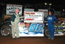 Second-starting Randy Korte of Highland, Ill., led all 50 laps to win the 2005 Grant Adcox Memorial at Cleveland (Tenn.) Speedway. (Nick Nicholson)