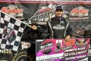 Zack Mitchell earned $15,000 for Oct. 5&#039;s Hunt the Front Super Dirt Series event at Talladega Short Track in Eastaboga, Ala. (facebook.com/htfseries)