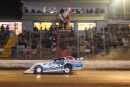 Devin Moran takes the $15,000 checkers Feb. 1 at All-Tech Raceway in Ellisville, Fla., for a Lucas Oil Late Model Dirt Series victory. (heathlawsonphotos.com)