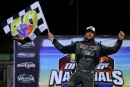 Brandon Overton earned $5,000 for Feb. 12&#039;s Federated DIRTcar Nationals semifeature victory at Volusia Speedway Park in Barberville, Fla. (joshjamesartwork.com)