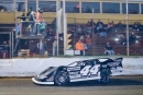 K.C. Burdette takes the checkers May 26 at Atomic Speedway near Chillicothe, Ohio, for his first career Burlile Ohio Valley Late Model Dirt Series victory. (Josh Wilson)