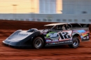 Scott Crigler gets rolling May 30 at Monett (Mo.) Motor Speedway before his second straight United Late Model Racing Association victory. (Joshua Sharpley)