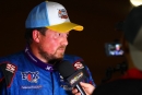 Brandon Sheppard discusses his Week 3 title-clinching DIRTcar Summer Nationals victory June 29 at Clarksville (Tenn.) Speedway. (joshjamesartwork.com)
