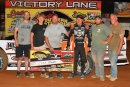 Chris Madden and the KGM team celebrates Monday&#039;s $7,553 Schaeffer&#039;s Southern Nationals victory at Volunteer Speedway in Bulls Gap, Tenn. (mrmracing.net)