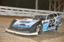 Gregg Satterlee heads for a $4,100 Nathan Durboraw Tribute victory Aug. 9 at Hagerstown (Md.) Speedway. (Clifford Dove)