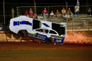 Brett Davis wasn&#039;t hurt in this wild ride Aug. 9 in Crate Late Model action at Xtreme Speedway in Moulton, Ala. (Zackary Washington/Simple Moments Photography)