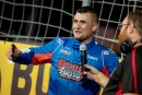 Tyler Peterson discusses Aug. 15&#039;s Northern LateModel Racing Association victory at Red River Valley Speedway in West Fargo, N.D. (Alex Ostenson/AOK Photography)