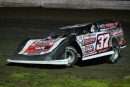 Hometown driver Scott Wards heads for his first Repairable Vehicles.com Tri-State Series victory Aug. 16 at Casino Speedway in Watertown, S.D. (Jamie Laine)