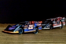 Ricky Thornton Jr. (20rt) outran Jonathan Davenport (49) to win Aug. 30&#039;s Hillbilly Hundred on the Lucas Oil circuit at Lernerville Speedway in Sarver, Pa. (heathlawsonphotos.com)