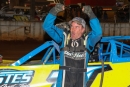 Vic Hill celebrates his Southern All Star victory Aug. 30 at Volunteer Speedway in Bulls Gap, Tenn. (wellsracingphotos.com)