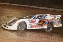 Zach Milbee heads for an Aug. 30 Hillbilly 50 victory on the Burlile Ohio Valley Late Model Dirt Series at Lernerville Speedway in Sarver, Pa. (Howie Balis)