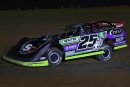 Jason Feger heads for his 200th overall career victory in Aug. 31 MARS Championship Series action at Spoon River Speedway in Banner, Ill. (joshjamesartwork.com)