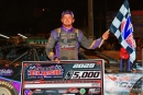 Clay Harris earned $5,000 for capturing Aug. 31&#039;s Carolina Clash Super Late Model event at Cherokee Speedway in Gaffney, S.C. (zskphotography.com)
